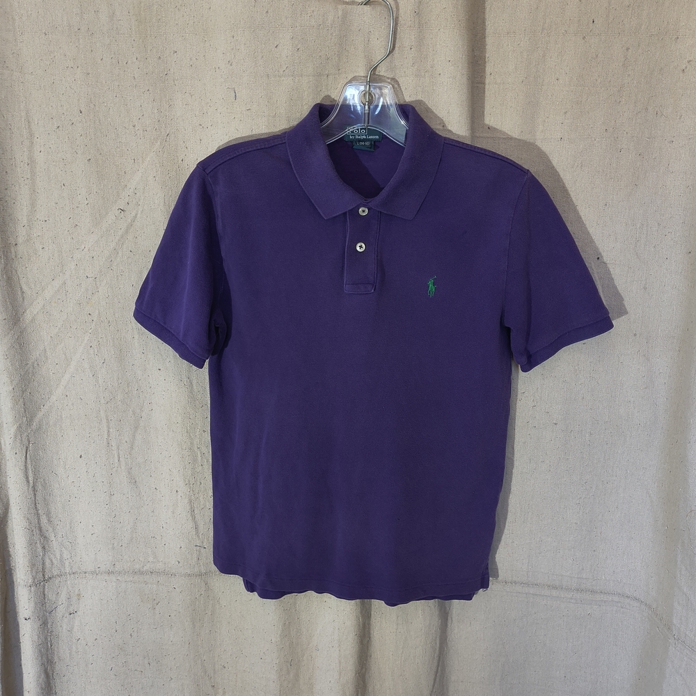 Ralph Lauren Youth Size 14/16 Large Purple Polo Shirt